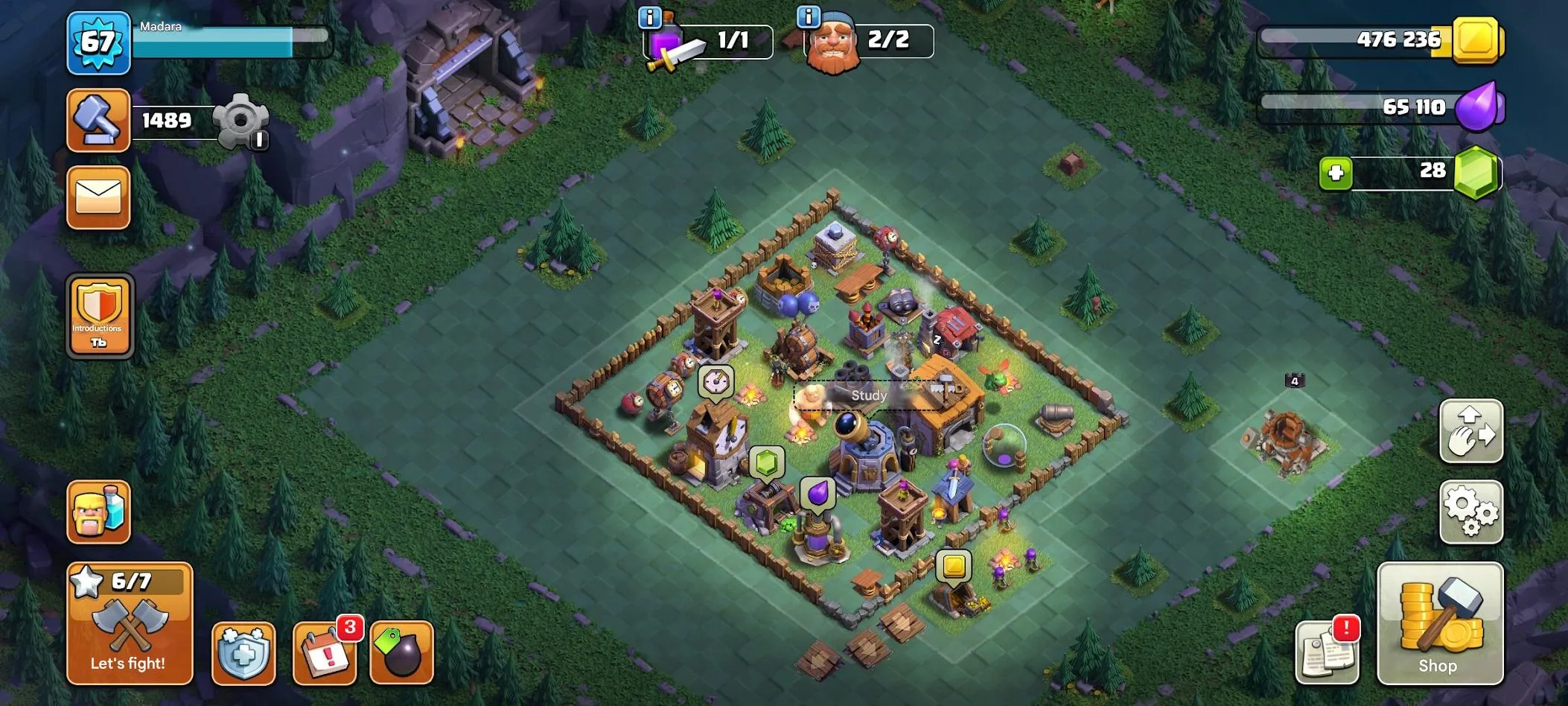 COC569 Town Hall 12, 4 Builders, Gold Valkyrie Queen Skin, Free Name Change 